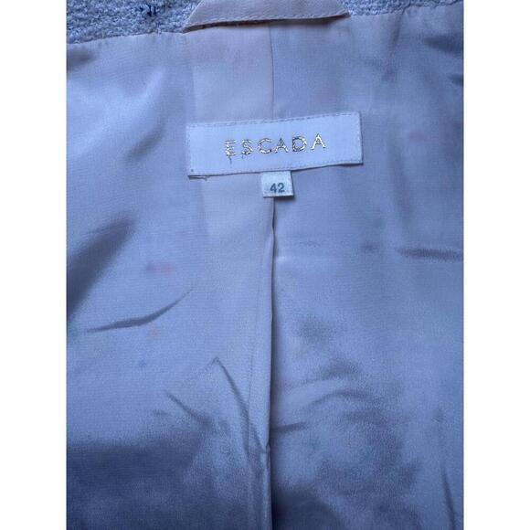 ESCADA Jacket Womens Size 42 Cream Multi Color Tweed Boucle - Picture 4 of 7